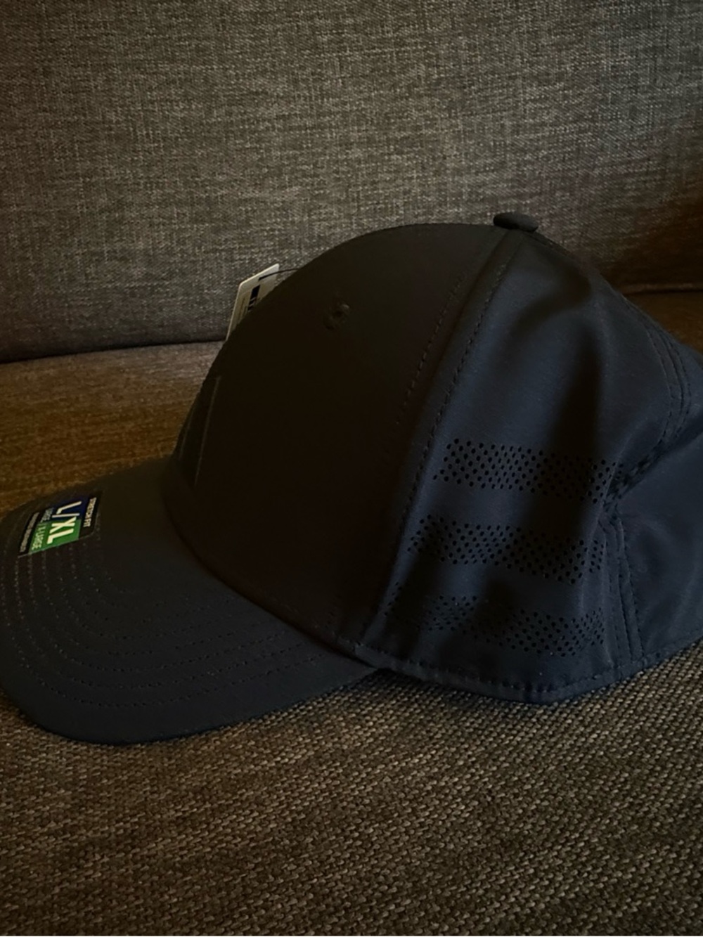 NWT adidas Men's Gameday 5 Stretch Fit Hat Climacool - Black/Black L/XL - NWT - Picture 7 of 10